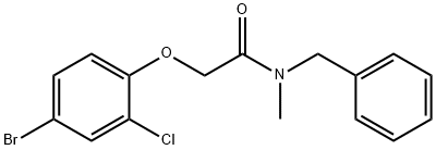 N-benzyl-2-(4-bromo-2-chlorophenoxy)-N-methylacetamide Struktur