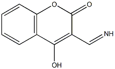 4-hydroxy-3-(iminomethyl)-2H-chromen-2-one Struktur