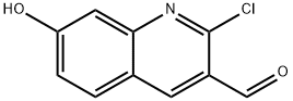 2-Chloro-7-hydroxyquinoline-3-carbaldehyde Struktur