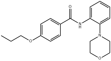 N-(2-morpholin-4-ylphenyl)-4-propoxybenzamide Struktur