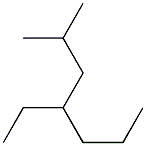 4-Ethyl-2-methylheptane. Struktur