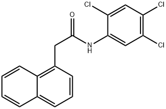 2-(1-naphthyl)-N-(2,4,5-trichlorophenyl)acetamide Struktur