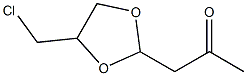 1-[4-(Chloromethyl)-1,3-dioxolan-2-yl]-2-propanone Struktur