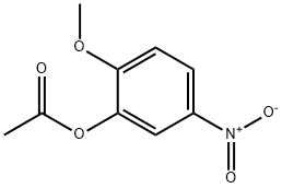 2-methoxy-5-nitrophenyl acetate Struktur