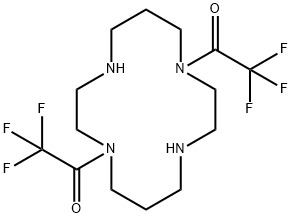 1,1'-(1,4,8,11-tetraazacyclotetradecane-1,8-diyl)bis(2,2,2-
trifluoroethan-1-one) dihydrochloride Struktur