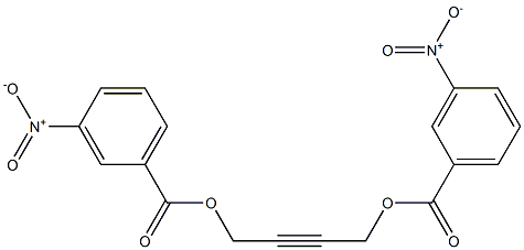 4-({3-nitrobenzoyl}oxy)-2-butynyl 3-nitrobenzoate Struktur