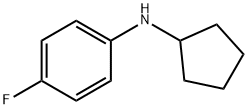 N-cyclopentyl-4-fluoroaniline Struktur