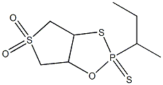 2-sec-butyltetrahydrothieno[3,4-d][1,3,2]oxathiaphosphole 5,5-dioxide 2-sulfide Struktur