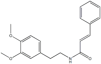 N-[2-(3,4-dimethoxyphenyl)ethyl]-3-phenylacrylamide Struktur