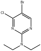 4-Chloro-5-bromo-2-(diethylamino)pyrimidine Struktur