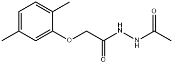 N'-acetyl-2-(2,5-dimethylphenoxy)acetohydrazide Struktur