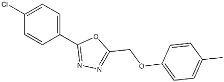 [5-(4-chlorophenyl)-1,3,4-oxadiazol-2-yl]methyl 4-methylphenyl ether Struktur