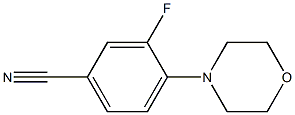 3-fluoro-4-morpholinobenzonitrile Struktur