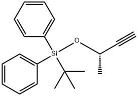 1,1'-[(1,1-Dimethylethyl)[[(1S)-1-methyl-2-propyn-1-yl]oxy]silylene]bis[benzene] Struktur