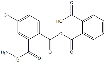 2-{[2-(4-chlorobenzoyl)hydrazino]carbonyl}benzoic acid Struktur