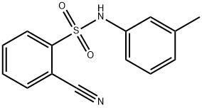 2-cyano-N-(3-methylphenyl)benzenesulfonamide Struktur