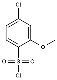 4-chloro-2-methoxybenzene-1-sulfonyl chloride Struktur