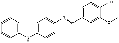 4-{[(4-anilinophenyl)imino]methyl}-2-methoxyphenol Struktur