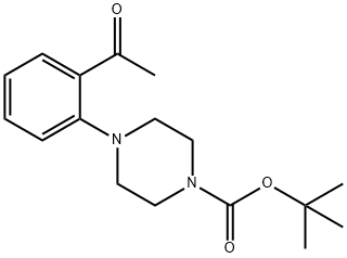 tert-butyl 4-(2-acetylphenyl)piperazine-1-carboxylate Struktur