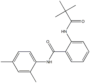 N-(2,4-dimethylphenyl)-2-[(2,2-dimethylpropanoyl)amino]benzamide Struktur