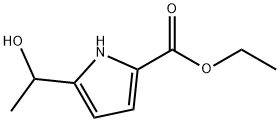 ethyl 5-(1-hydroxyethyl)-1H-pyrrole-2-carboxylate Struktur