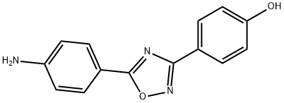 4-[5-(4-aminophenyl)-1,2,4-oxadiazol-3-yl]phenol Struktur