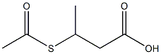 3-(acetylsulfanyl)butanoic acid Struktur