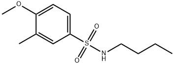 N-butyl-4-methoxy-3-methylbenzenesulfonamide Struktur