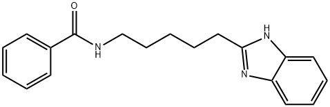 N-[5-(1H-benzimidazol-2-yl)pentyl]benzamide Struktur