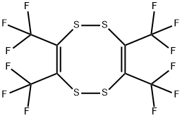 1,2,5,6-Tetrathiocin, 3,4,7,8-tetrakis(trifluoromethyl)- Struktur