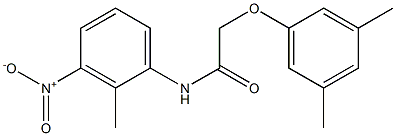 2-(3,5-dimethylphenoxy)-N-(2-methyl-3-nitrophenyl)acetamide Struktur