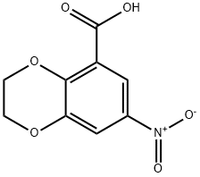 7-nitro-2,3-dihydro-1,4-benzodioxine-5-carboxylic acid Struktur