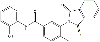 3-(1,3-dioxo-1,3-dihydro-2H-isoindol-2-yl)-N-(2-hydroxyphenyl)-4-methylbenzamide Struktur