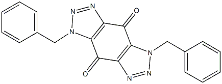 1,5-dibenzyl[1,2,3]triazolo[4,5-f][1,2,3]benzotriazole-4,8(1H,5H)-dione Struktur