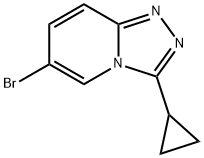 6-Bromo-3-cyclopropyl-[1,2,4]triazolo[4,3-a]pyridine Struktur