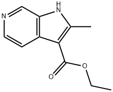 ethyl 2-methyl-1H-pyrrolo[2,3-c]pyridine-3-carboxylate Struktur