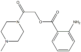 2-(4-methyl-1-piperazinyl)-2-oxoethyl 2-aminobenzoate Struktur