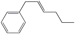 2-Hexenylbenzene. Struktur