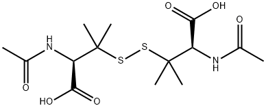 Valine, 3,3'-dithiobis[N-acetyl- Struktur