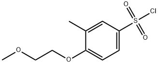 4-(2-methoxyethoxy)-3-methylbenzene-1-sulfonyl chloride Struktur