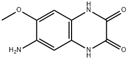 2,3-Quinoxalinedione, 6-amino-1,4-dihydro-7-methoxy- Struktur