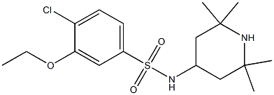 4-chloro-3-ethoxy-N-(2,2,6,6-tetramethyl-4-piperidinyl)benzenesulfonamide Struktur