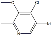 5-bromo-4-chloro-3-methoxy-2-methylpyridine Struktur