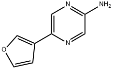 2-Amino-5-(3-furyl)pyrazine Struktur