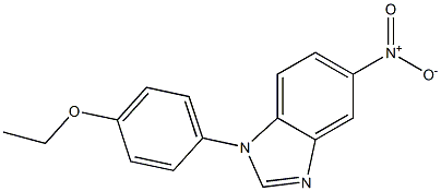 1-(4-ethoxyphenyl)-5-nitro-1H-benzimidazole Struktur