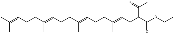 ethyl (4E,8E,12E)-2-acetyl-5,9,13,17-tetramethyloctadeca-4,8,12,16-tetraenoate