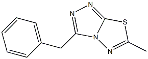 3-benzyl-6-methyl[1,2,4]triazolo[3,4-b][1,3,4]thiadiazole Struktur