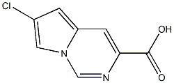 6-chloropyrrolo[1,2-c]pyrimidine-3-carboxylic acid Struktur