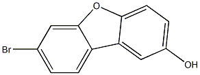 7-bromo-2-hydroxydibenzofuran Struktur