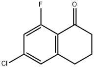 6-CHLORO-8-FLUORO-1,2,3,4-TETRAHYDRONAPHTHALEN-1-ONE Struktur